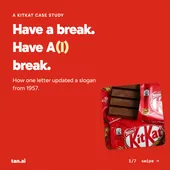 First slide of the KitKat case study post